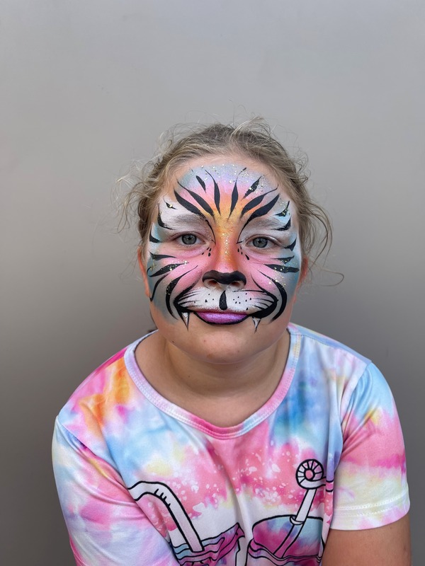 Kinderschminken | Bunter Tiger